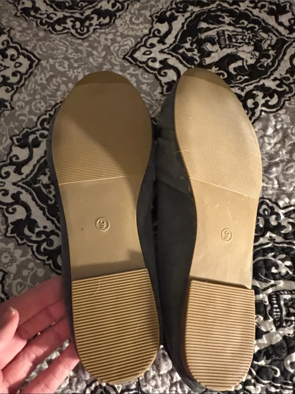 Maurices Gray Knot-Top Ballet Flats